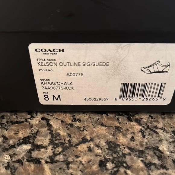 Coach Tan and Brown Monogram Suede Sneakers 8 - Picture 11 of 15
